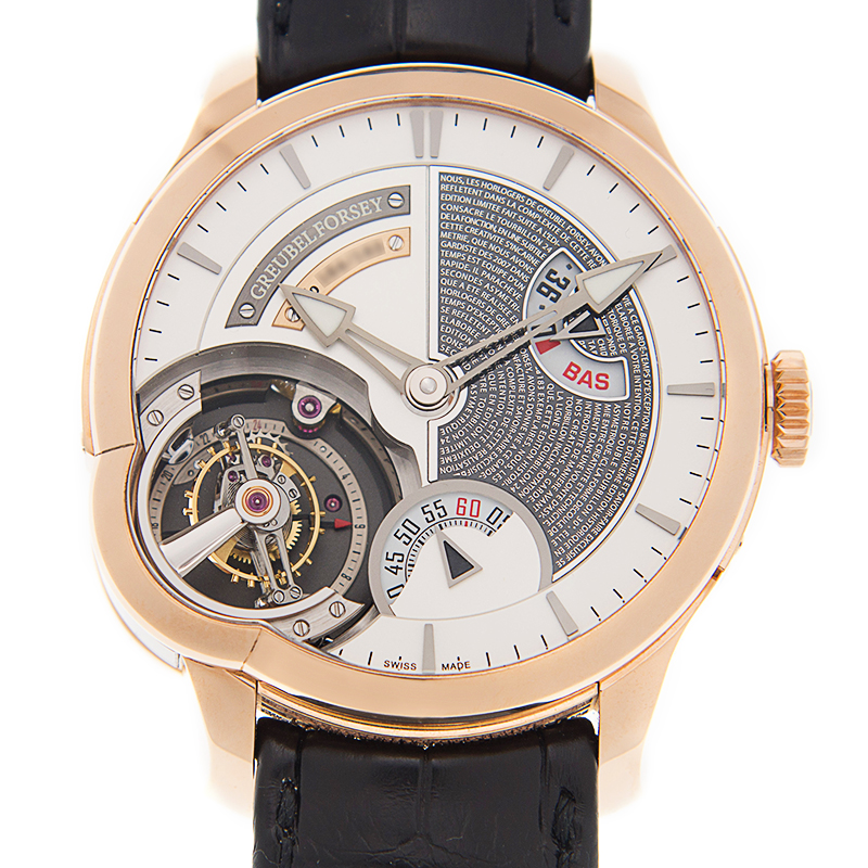 NEW GREUBEL FORSEY TOURBILLON 24 SECONDES EDITION HISTORIQUE RG LIMITED TO JUST 11 PIECES